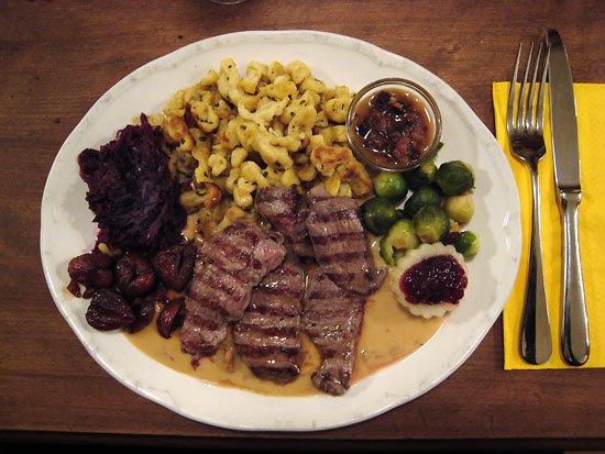 venison schnitzel