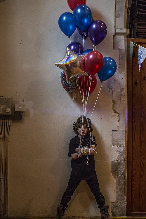 z doing balloons