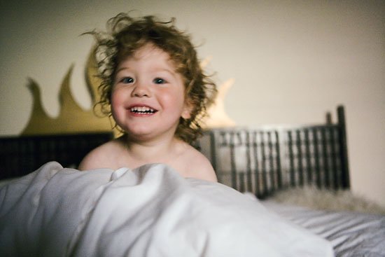 a son going to bed
